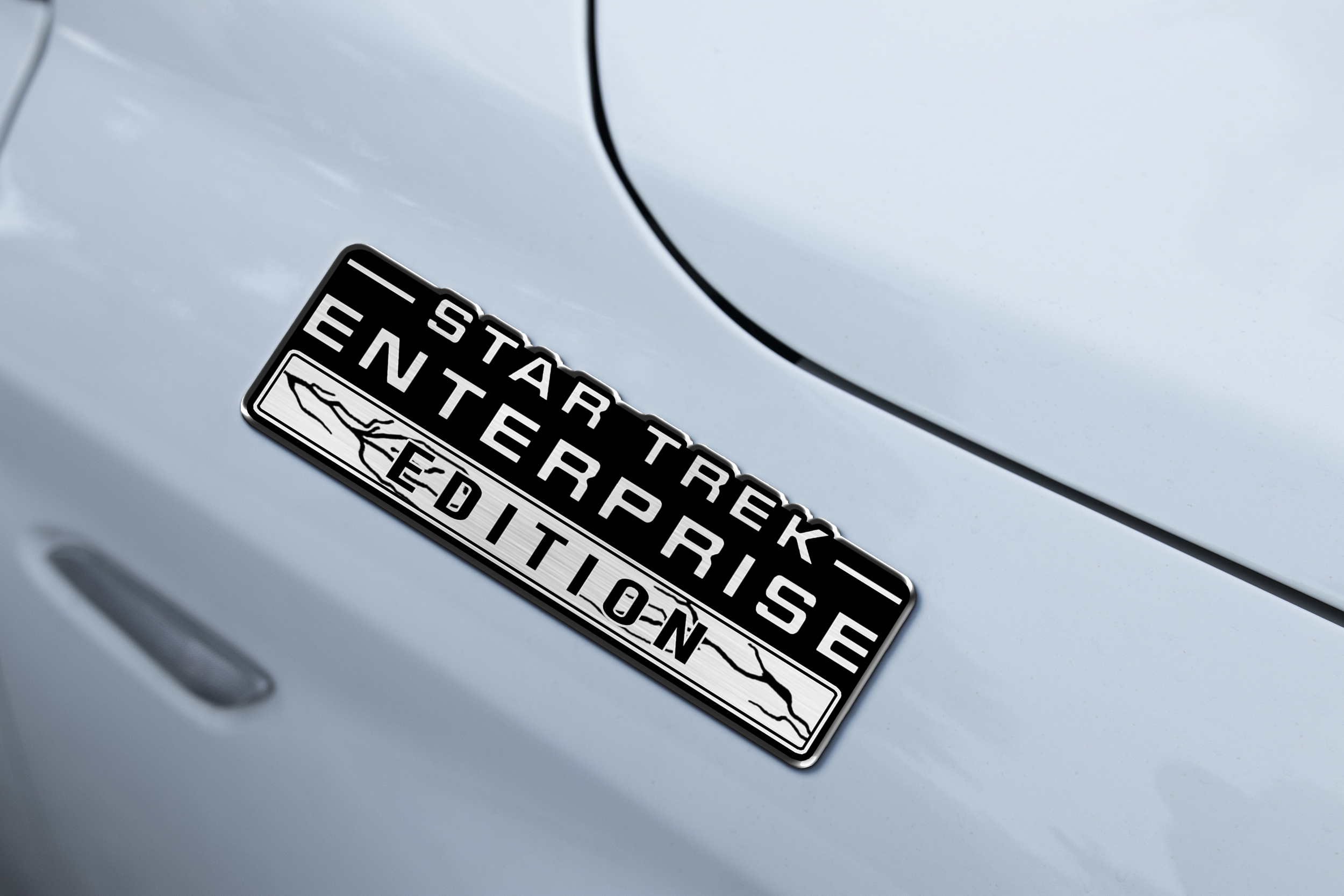 Star Trek Enterprise Laser Engraved Car Emblem 6 Star Trek Enterprise Laser Engraved Car Emblem - Image 6