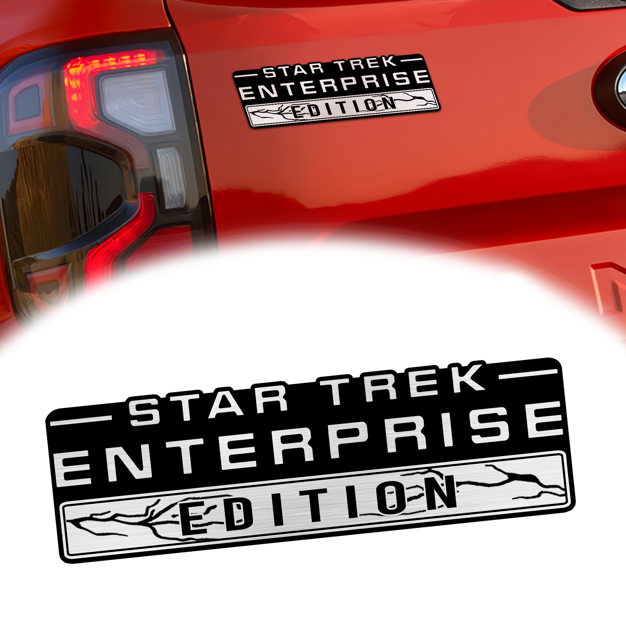 Star Trek Enterprise Laser Engraved Car Emblem 1 Star Trek Enterprise Laser Engraved Car Emblem