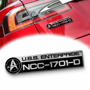Star Trek U.S.S. Enterprise Laser-Engraved Car Badge