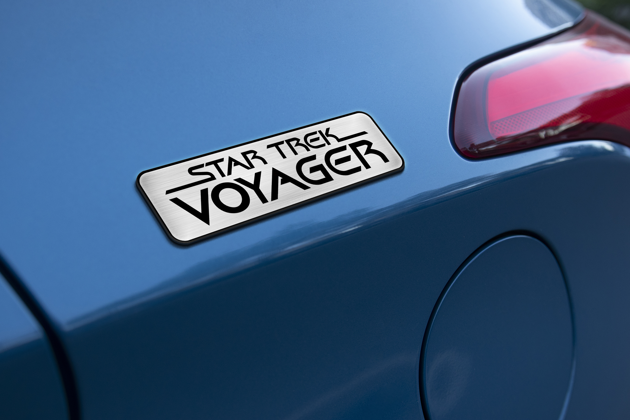 Star Trek Voyager Laser Engraved Car Emblem 3 Star Trek Voyager Laser Engraved Car Emblem - Image 3