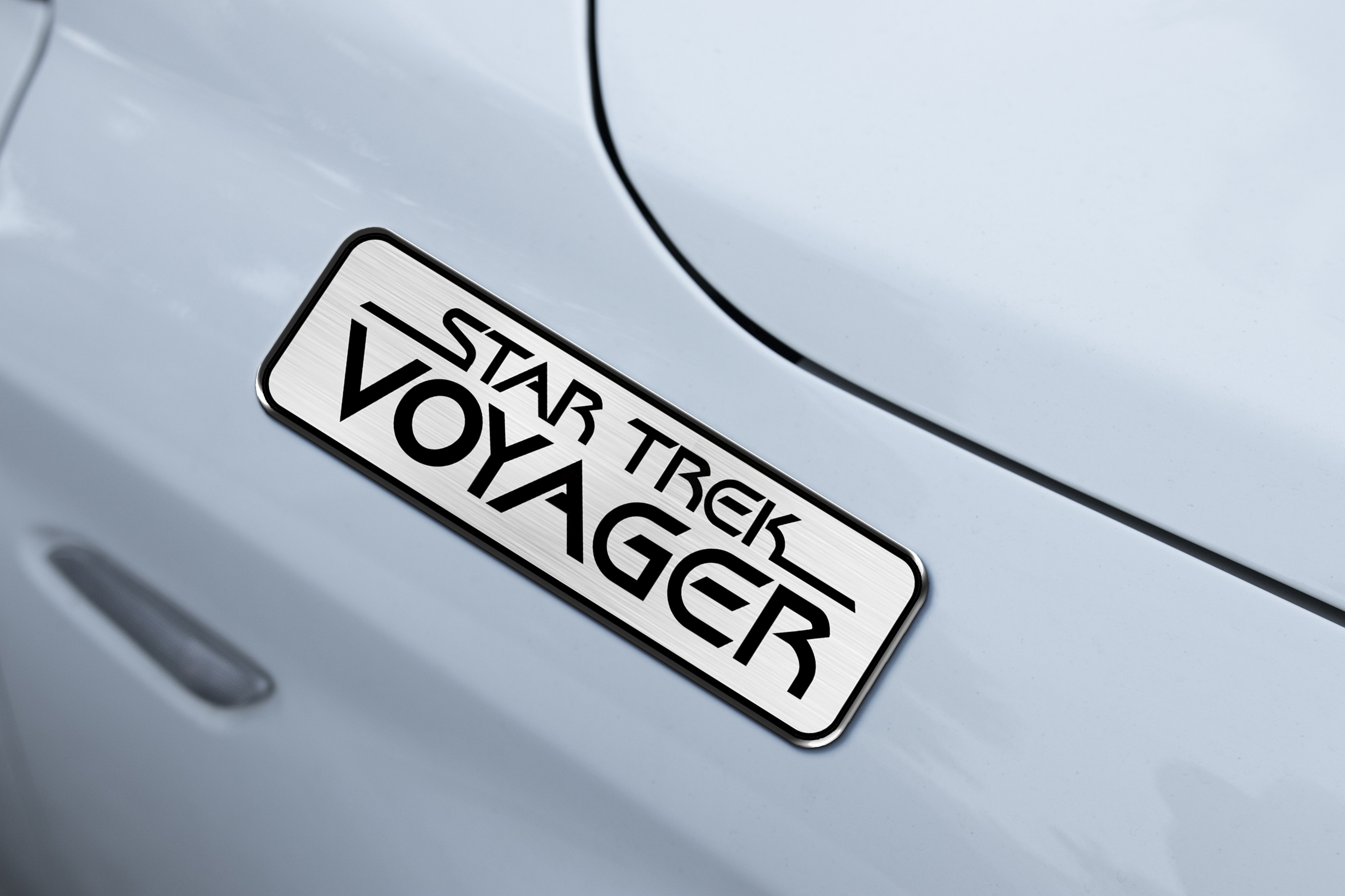 Star Trek Voyager Laser Engraved Car Emblem 5 Star Trek Voyager Laser Engraved Car Emblem - Image 5