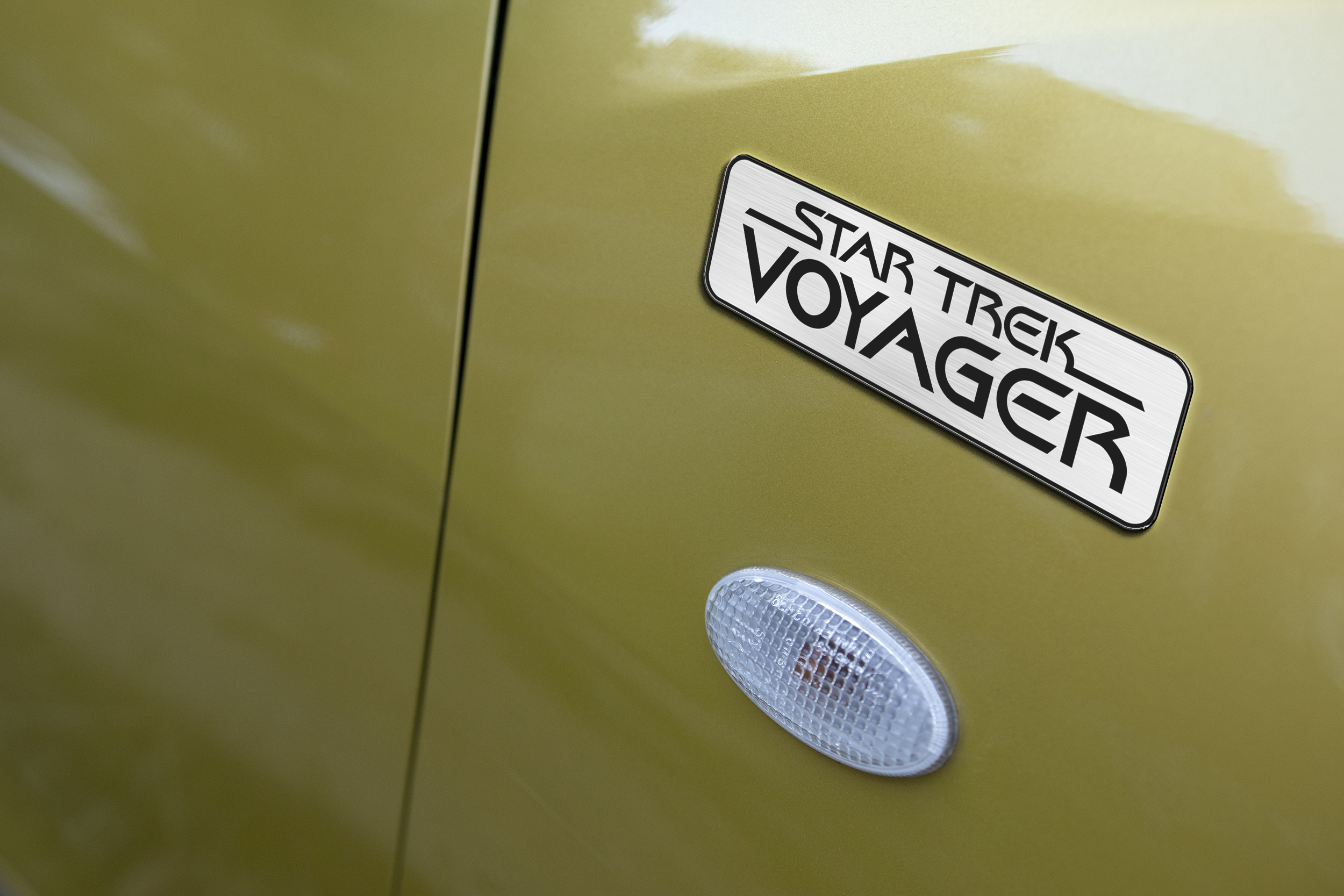 Star Trek Voyager Laser Engraved Car Emblem 4 Star Trek Voyager Laser Engraved Car Emblem - Image 4