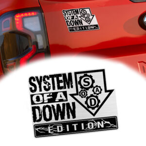 System Of A Down Laser Engraved Car Emblem Version 2
