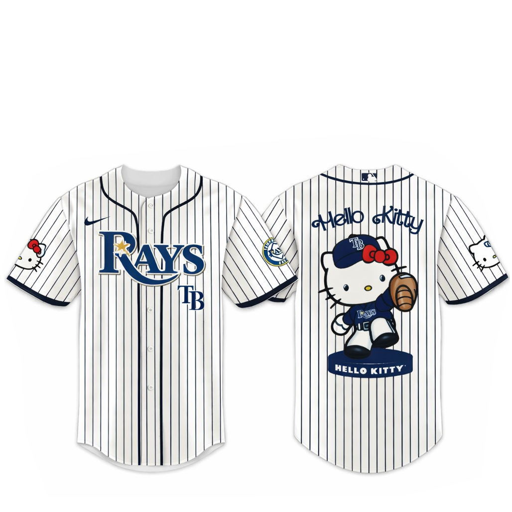 Tampa Bay Rays Major League Baseball 2026 Hello Kitty Baseball Jersey 1 Tampa Bay Rays Major League Baseball 2026 Hello Kitty Baseball Jersey