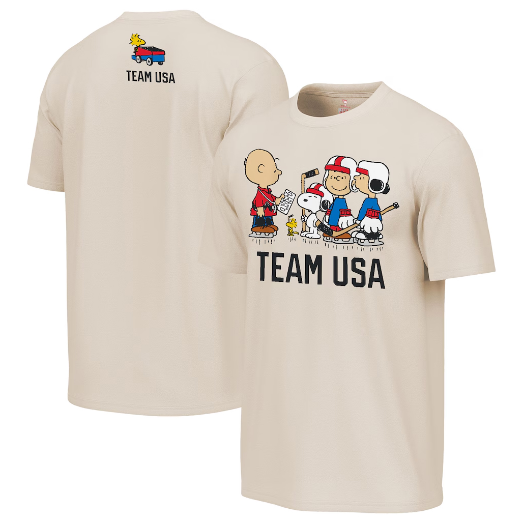 Team Hockey USA x Peanuts Team Hustle T-Shirt 1 Team Hockey USA x Peanuts Team Hustle T-Shirt