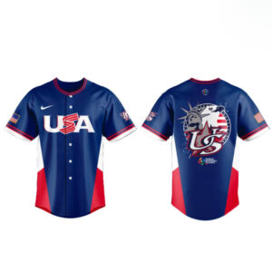 Team USA 2026 World Baseball Classic Navy Baseball Jersey