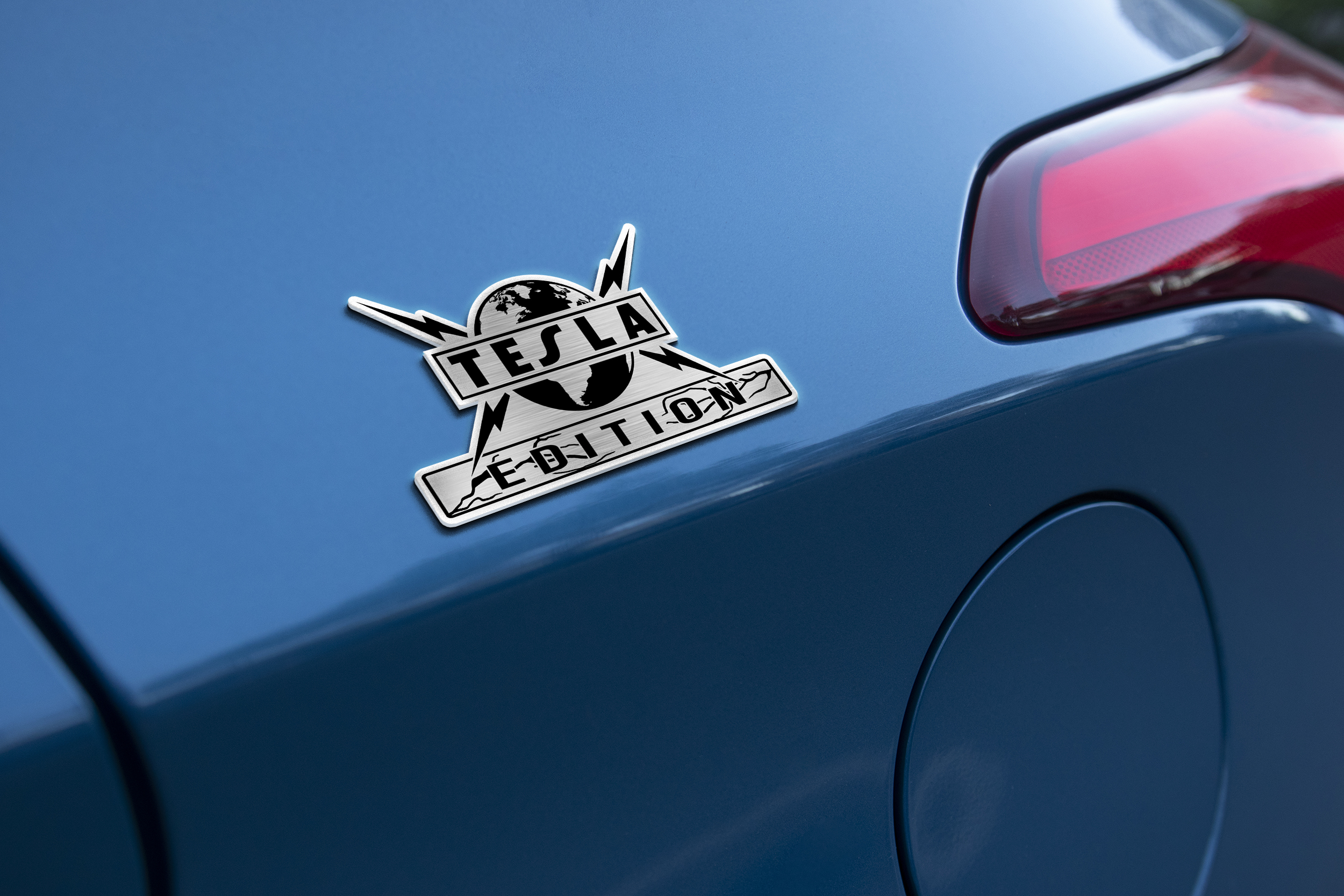 Tesla Edition Acrylic Car Emblem 4 Tesla Edition Acrylic Car Emblem - Image 4