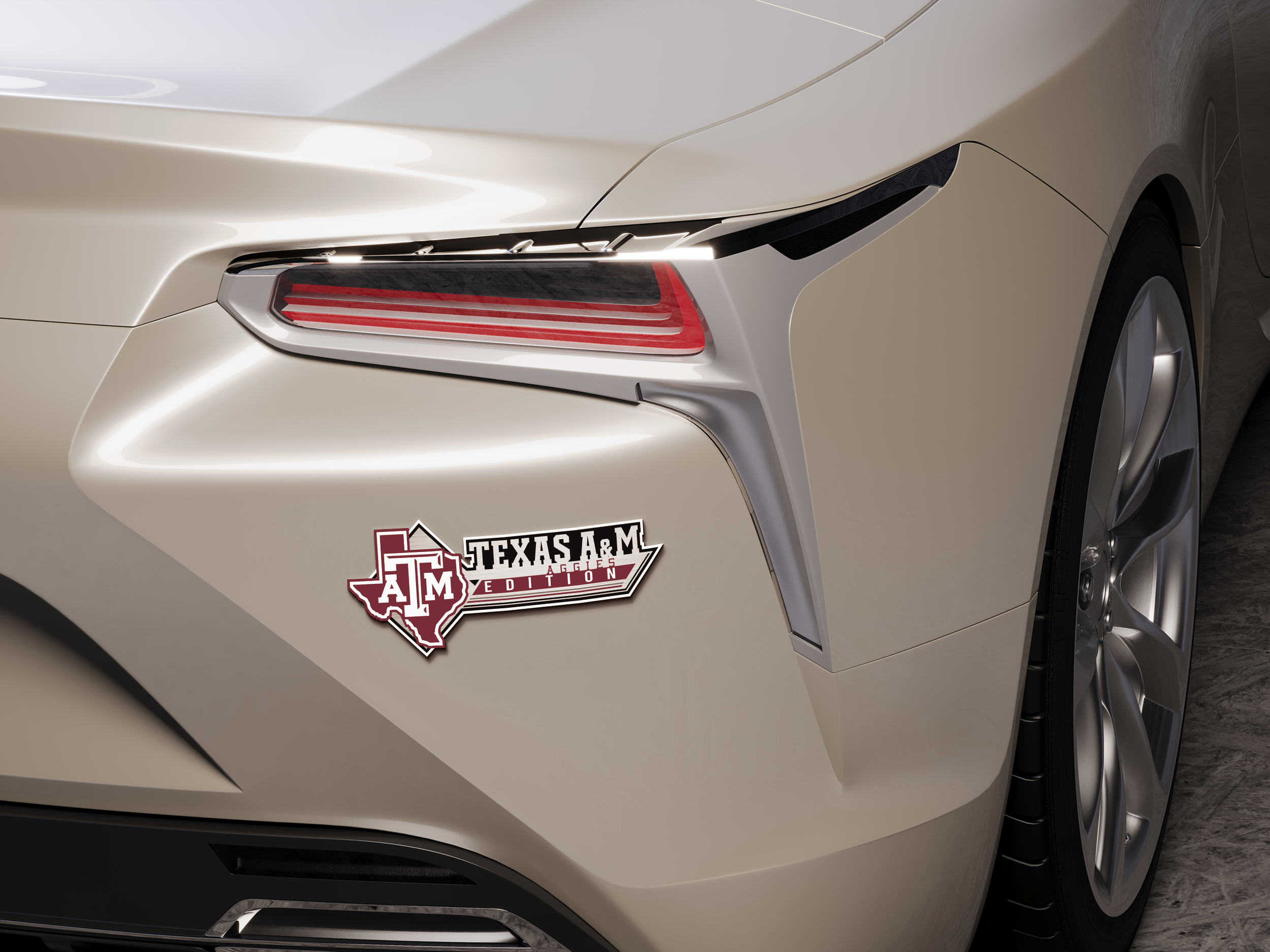 Texas AM Aggies Edition Acrylic Car Emblem 3 Texas AM Aggies Edition Acrylic Car Emblem - Image 3