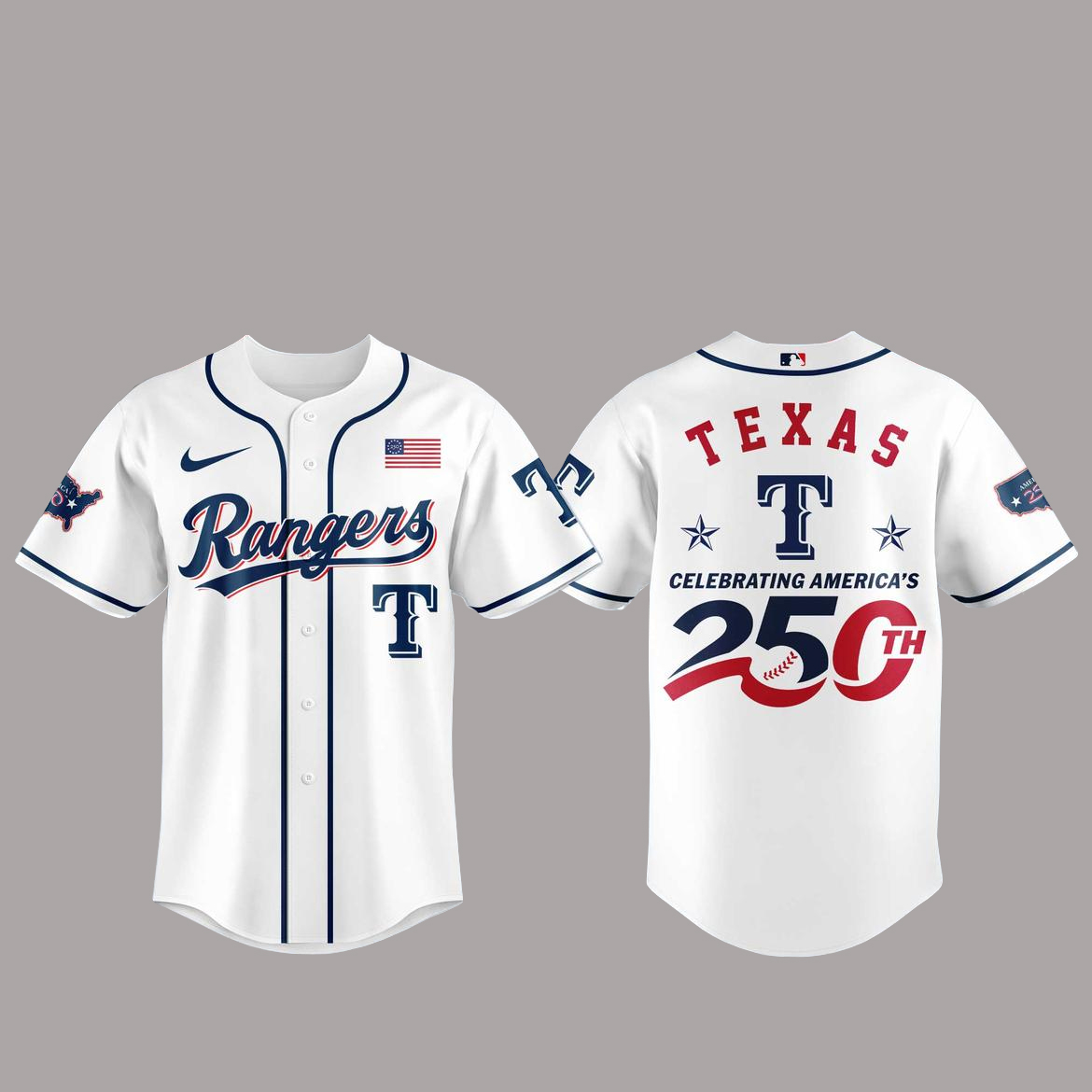 Texas Rangers America 250th Anniversary Of USA 2026 Baseball Jersey 1 Texas Rangers America 250th Anniversary Of USA 2026 Baseball Jersey