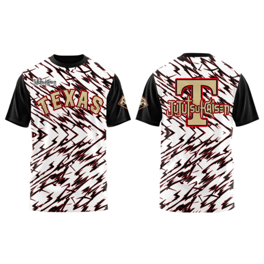 Texas Rangers Jujutsu Kaisen Shirt 1 Texas Rangers Jujutsu Kaisen T-Shirt