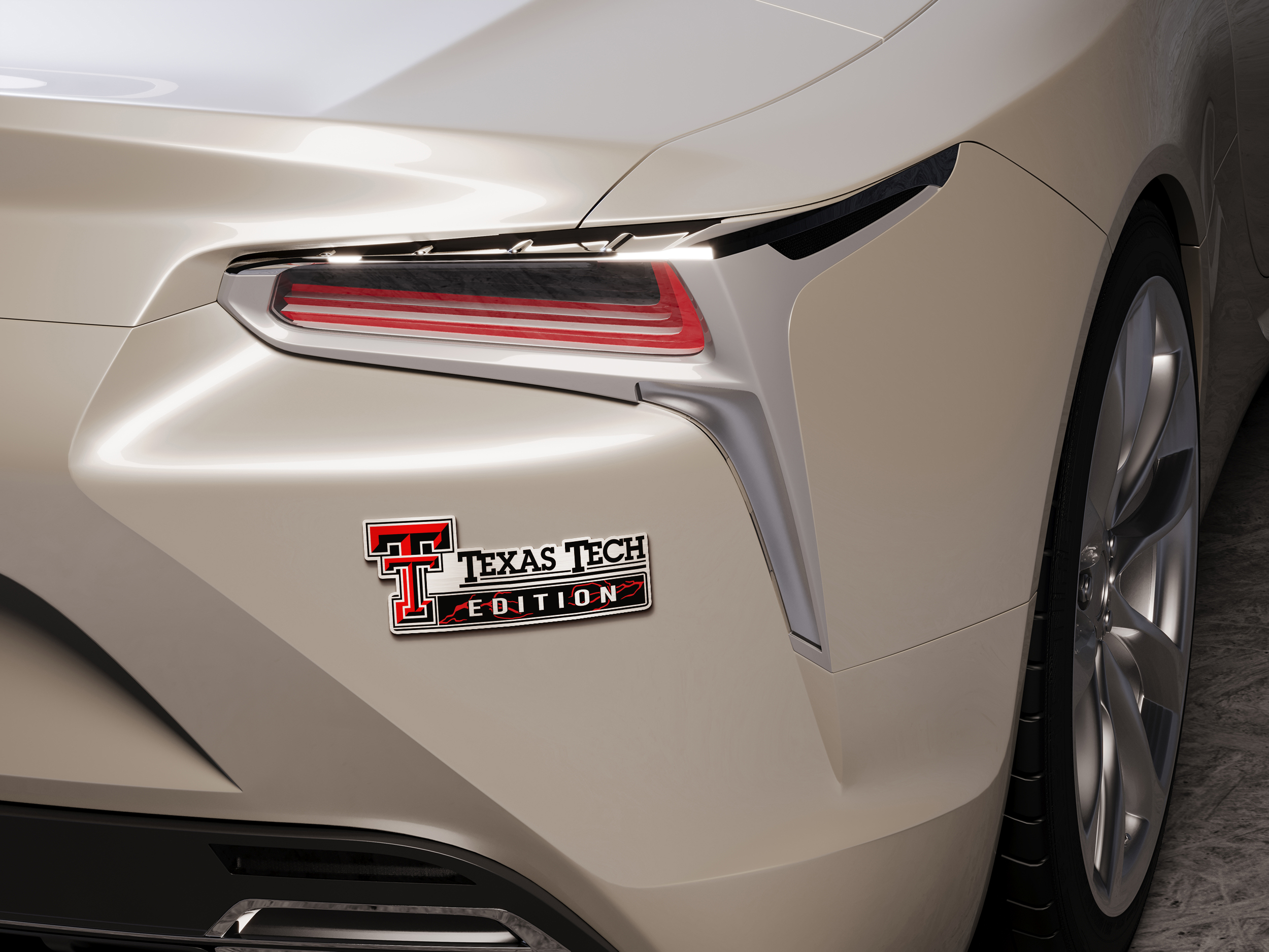 Texas Tech Red Raiders Edition Acrylic Car Name Emblem 3 Texas Tech Red Raiders Edition Acrylic Car Name Emblem - Image 3