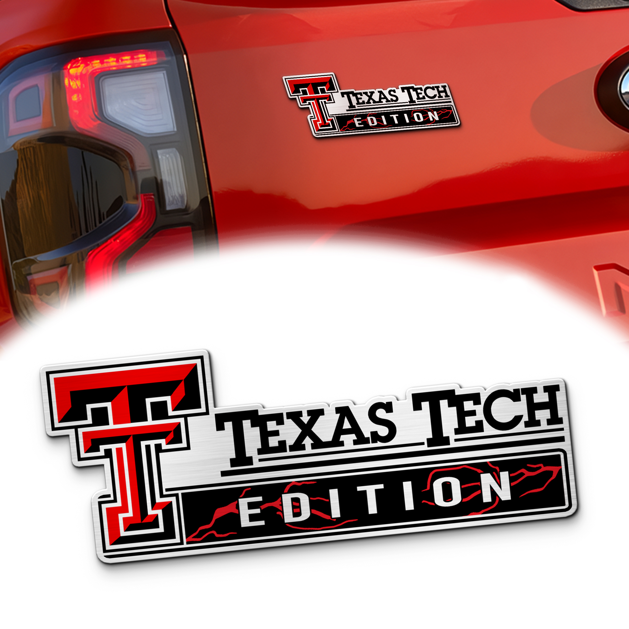 Texas Tech Red Raiders Edition Acrylic Car Name Emblem 1 Texas Tech Red Raiders Edition Acrylic Car Name Emblem
