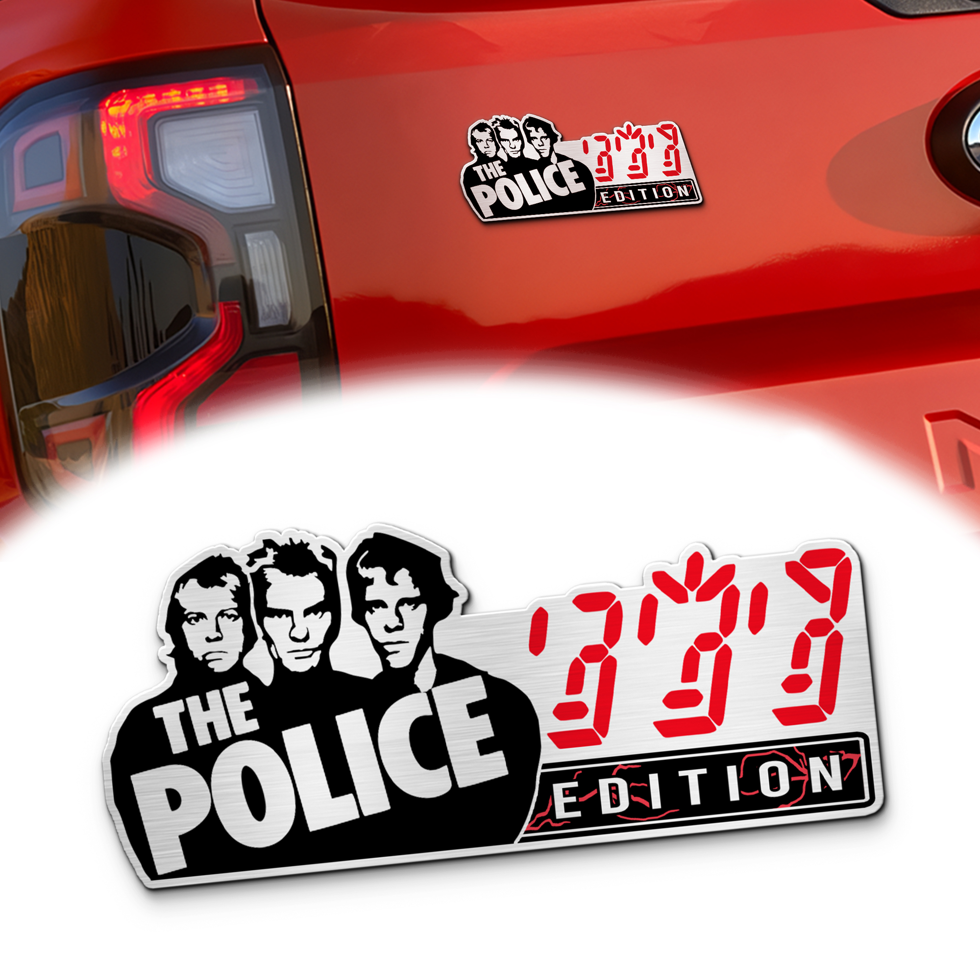 The Police Edition Acrylic Car Emblem 1 The Police Edition Acrylic Car Emblem
