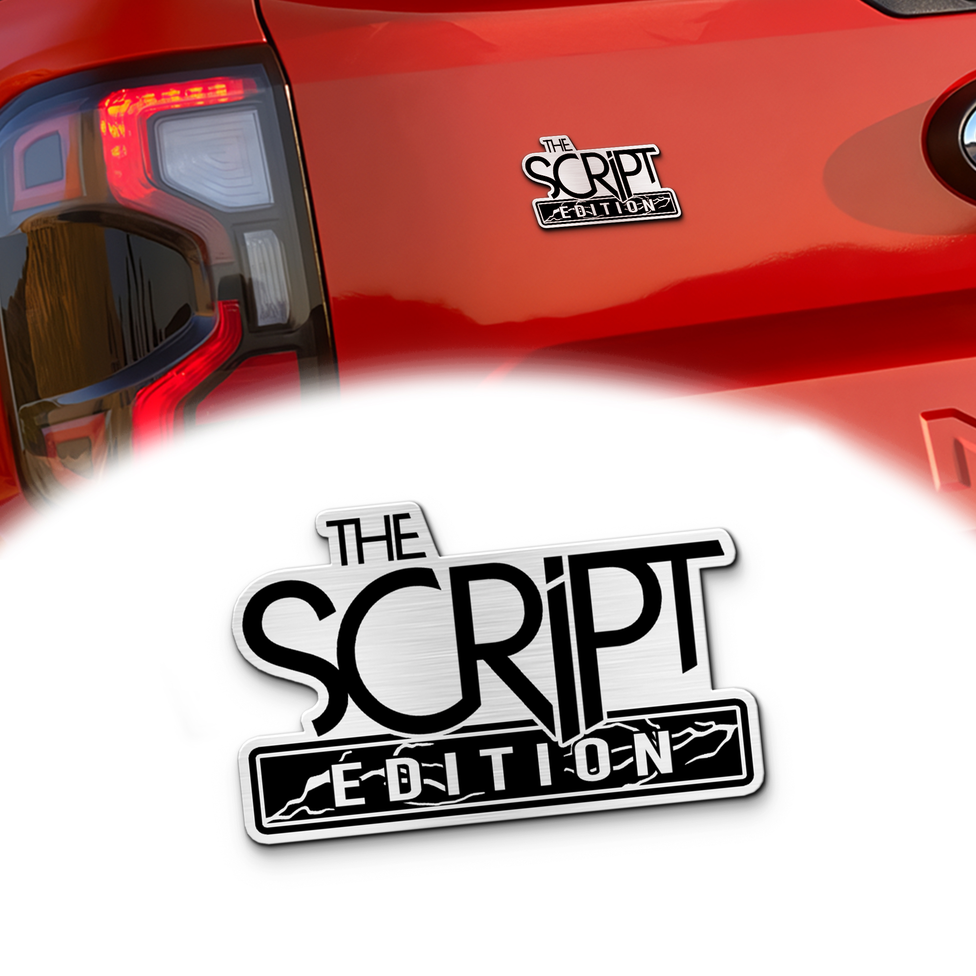 The Script Edition Acrylic Car Emblem 1 The Script Edition Acrylic Car Emblem