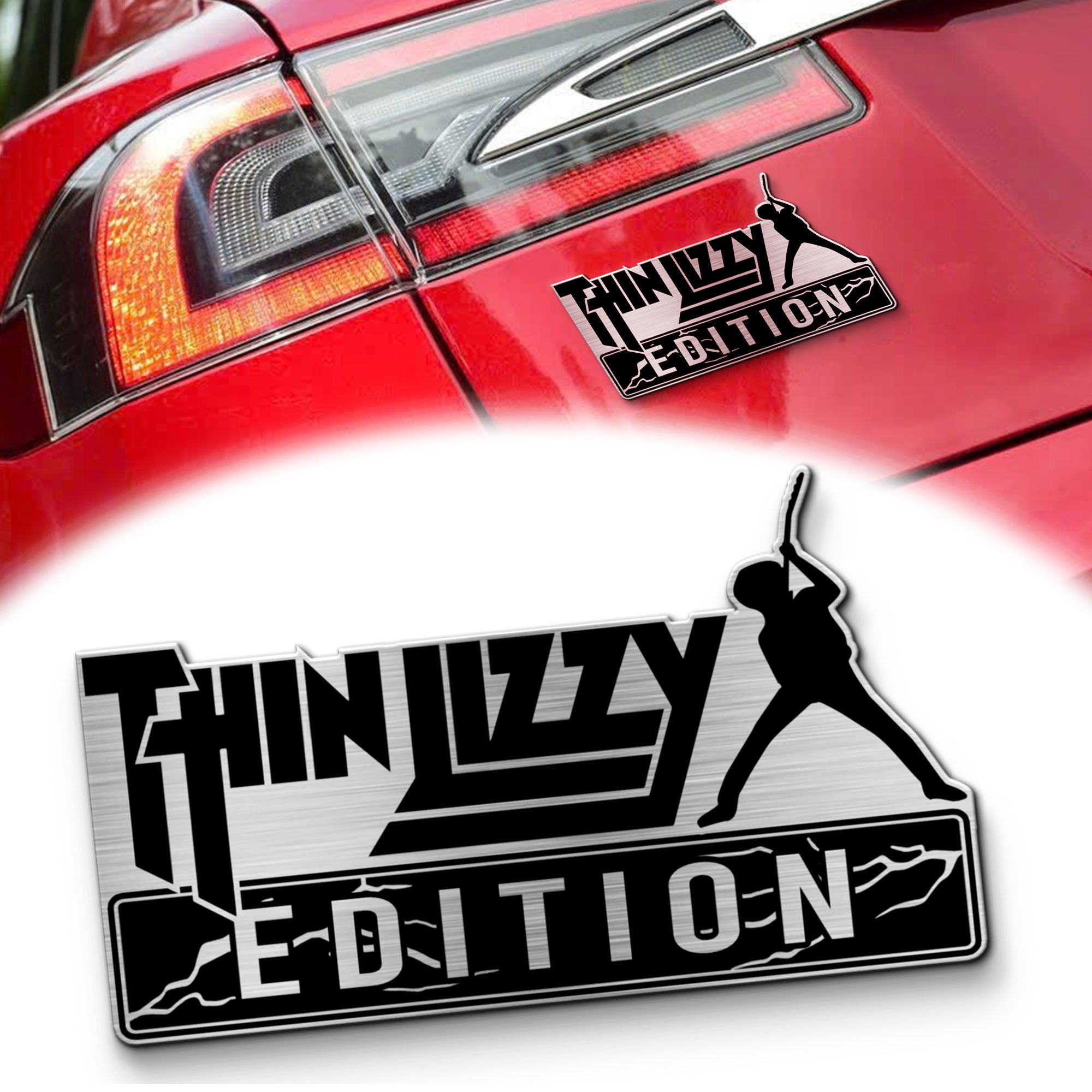 Thin Lizzy Edition Laser Engraved Car Name Emblem 1 Thin Lizzy Edition Laser Engraved Car Name Emblem