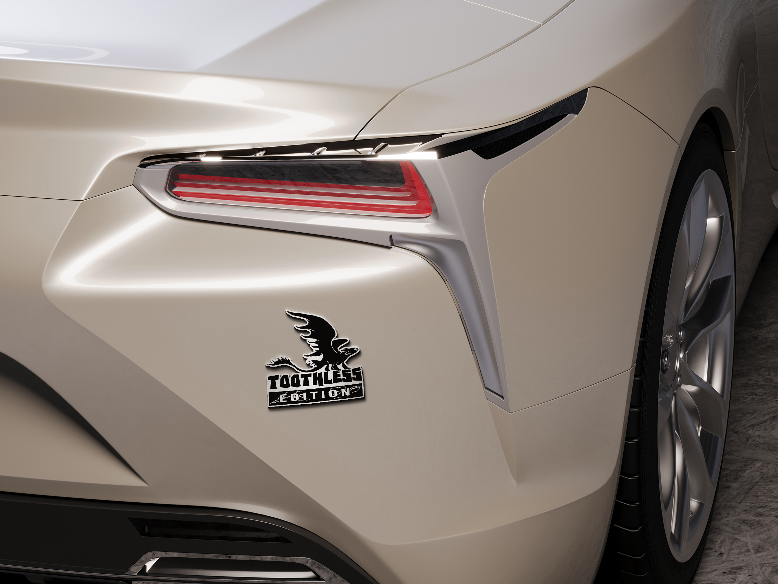 Toothless Edition Engraved Car Emblem 3 Toothless Edition Engraved Car Emblem - Image 3