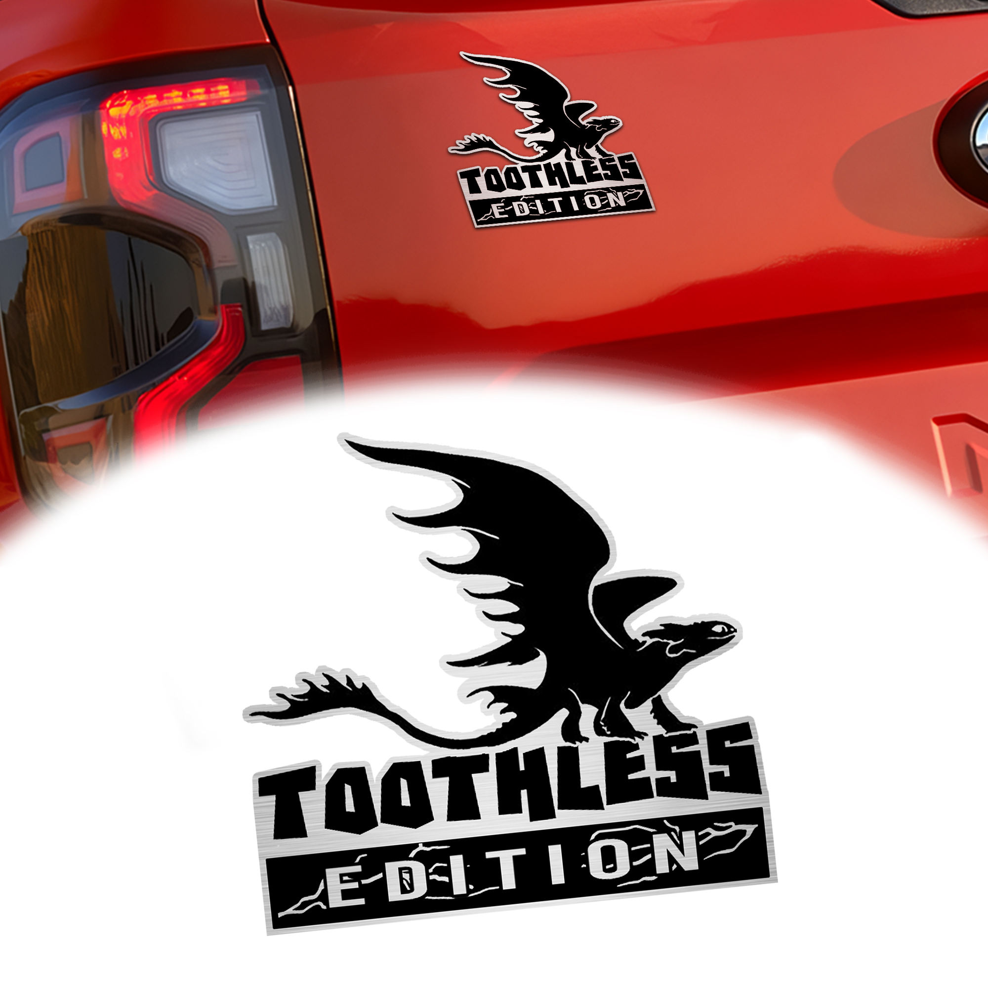 Toothless Edition Engraved Car Emblem 1 Toothless Edition Engraved Car Emblem