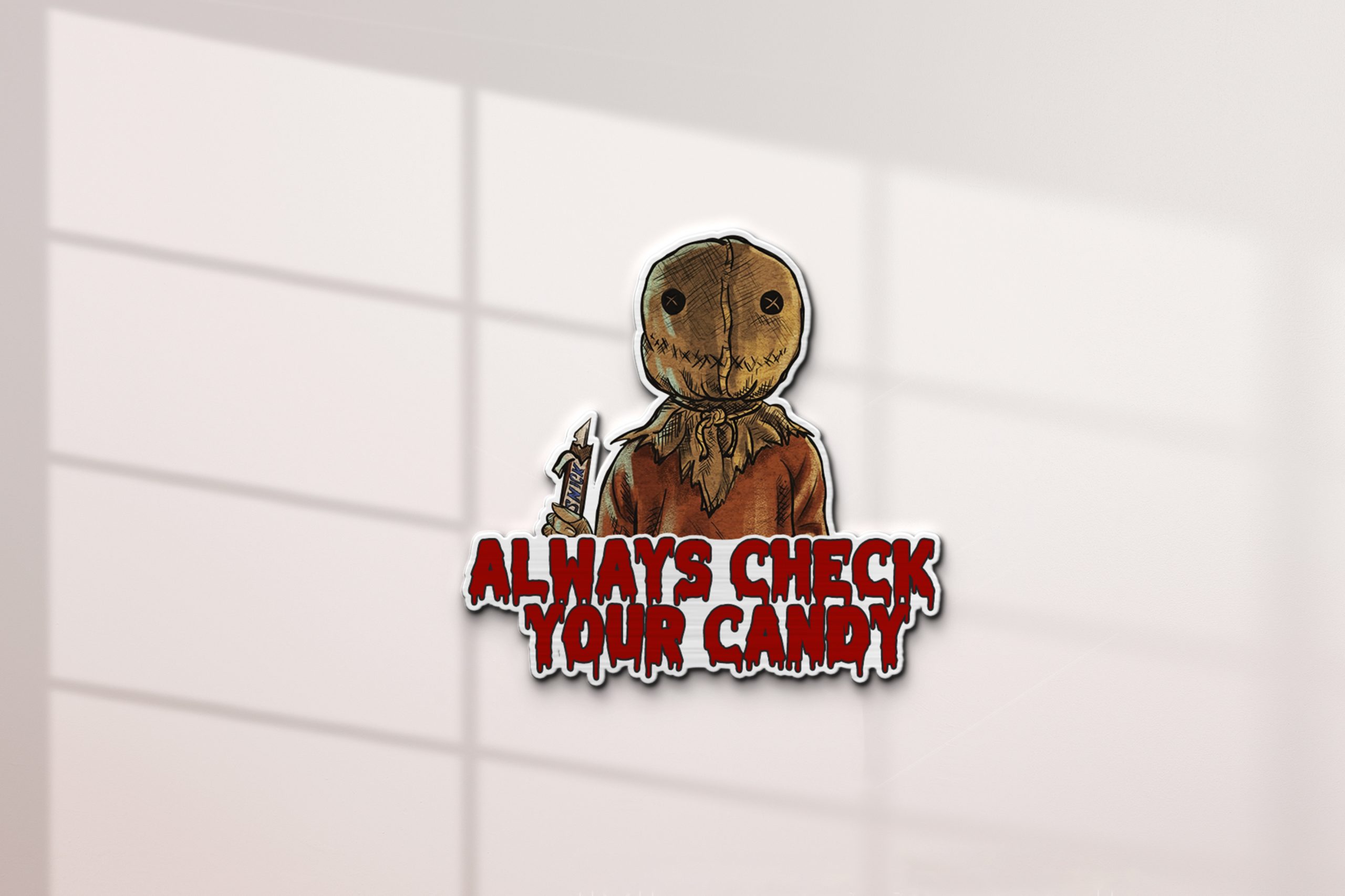 Trick ’r Treat Signature and Iconic Quote Edition Laser Engraved Car Emblem 2 Trick ’r Treat Signature and Iconic Quote Edition Laser Engraved Car Emblem - Image 2