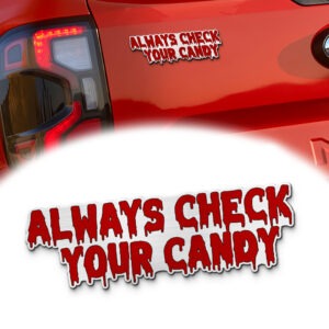 Trick ’r Treat Iconic Quote Edition Laser Engraved Car Emblem