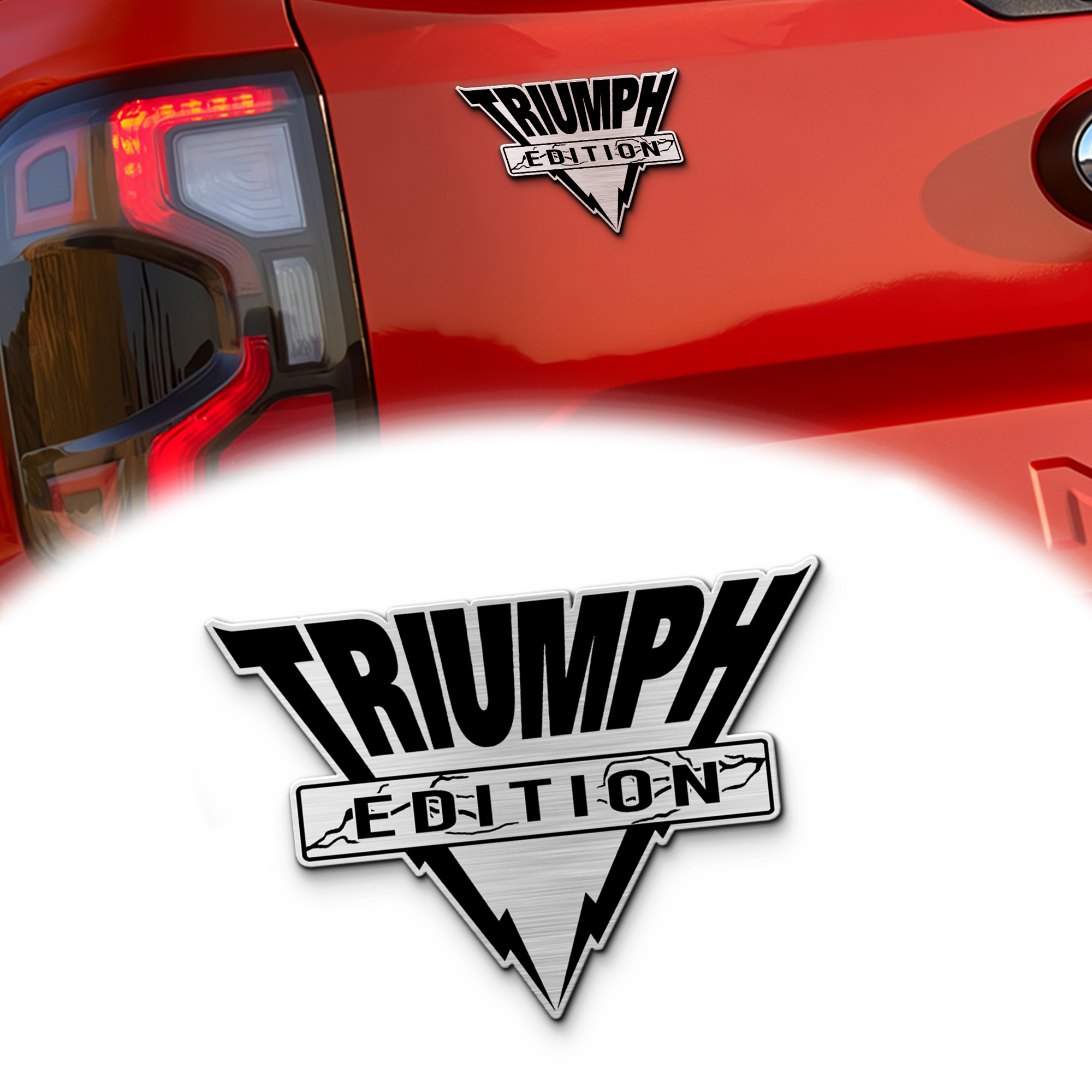 Triumph Edition Laser Engraved Car Emblem Version 2 1 Triumph Edition Laser Engraved Car Emblem Version 2