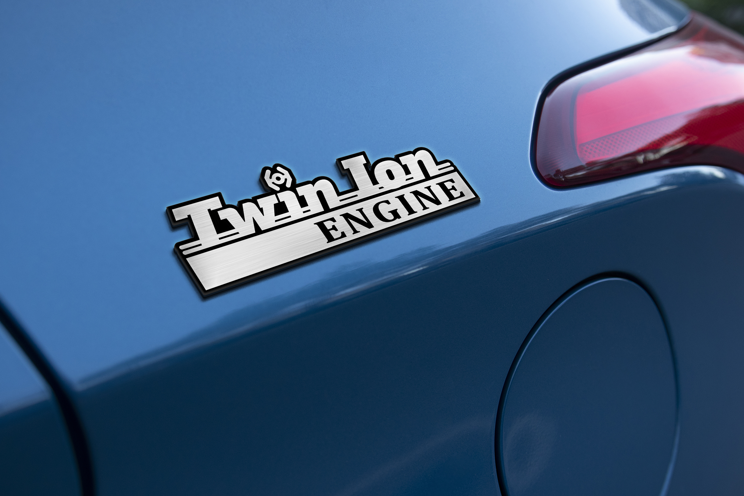 Twin Ion Engine Laser Engraved Car Emblem 4 Twin Ion Engine Laser Engraved Car Emblem - Image 4