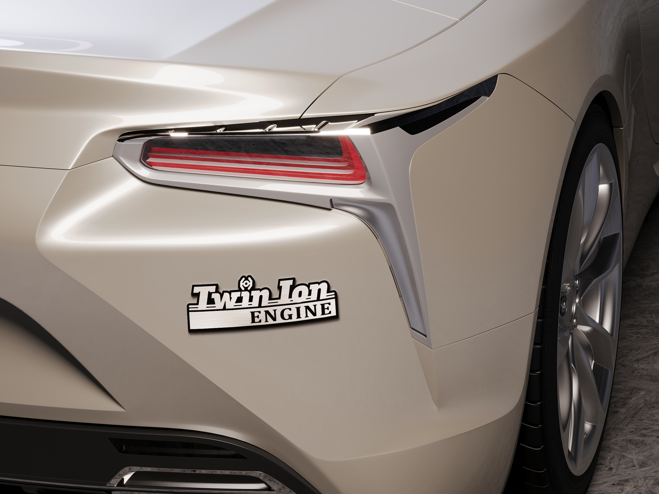 Twin Ion Engine Laser Engraved Car Emblem 3 Twin Ion Engine Laser Engraved Car Emblem - Image 3