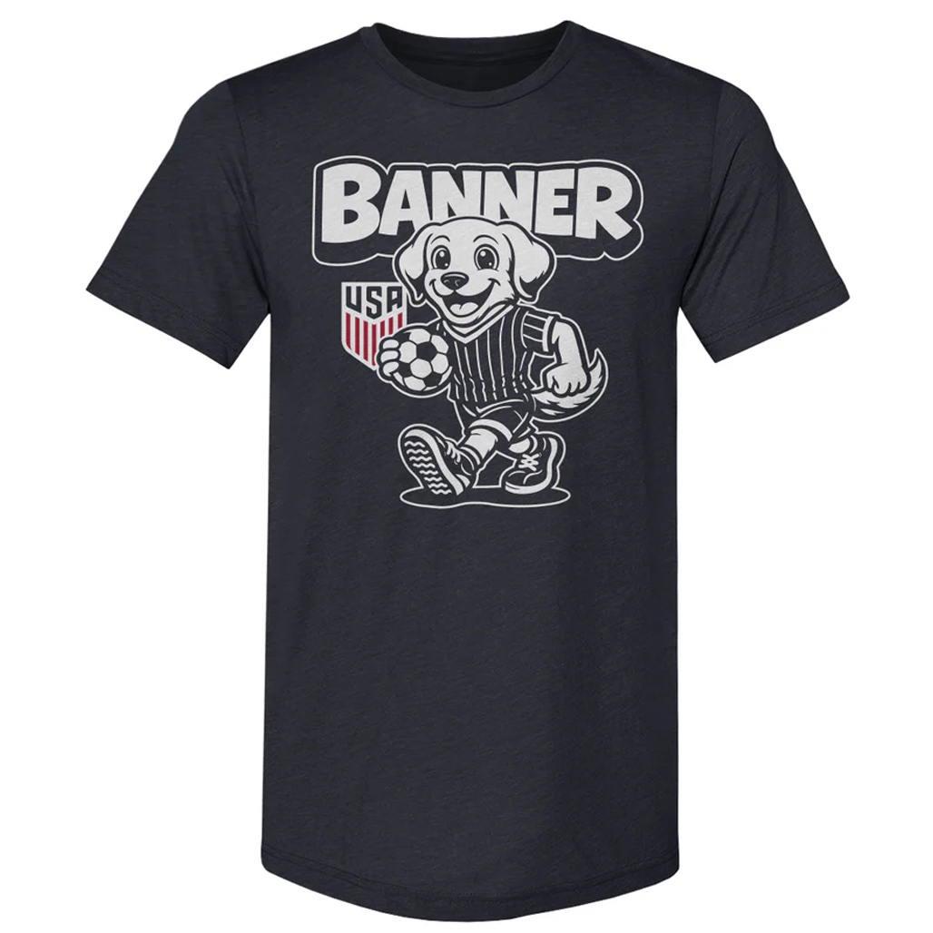 U.S. Soccer Mascot Banner T-Shirt 1 U.S. Soccer Mascot Banner T-Shirt