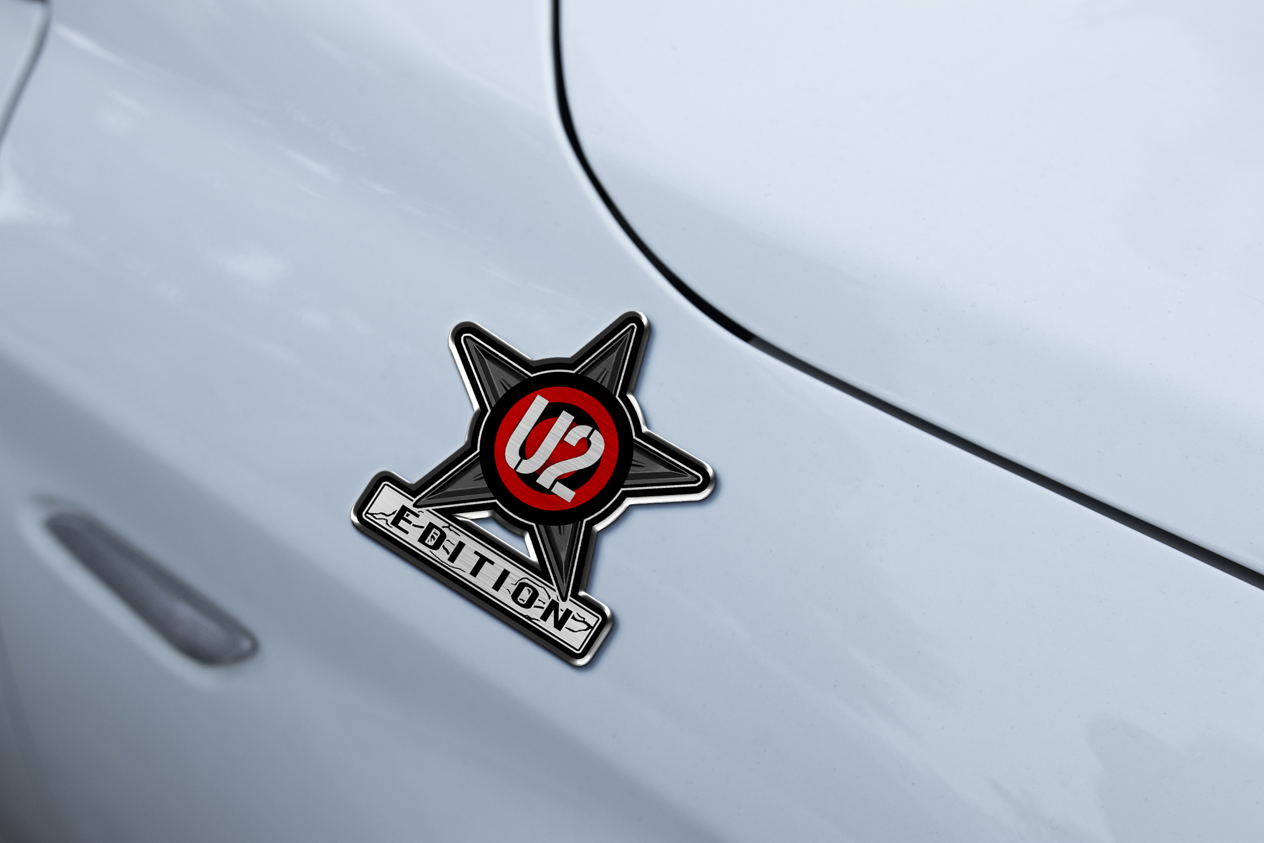 U2 Edition Laser Engraved Car Emblem Version 2 6 U2 Edition Laser Engraved Car Emblem Version 2 - Image 6