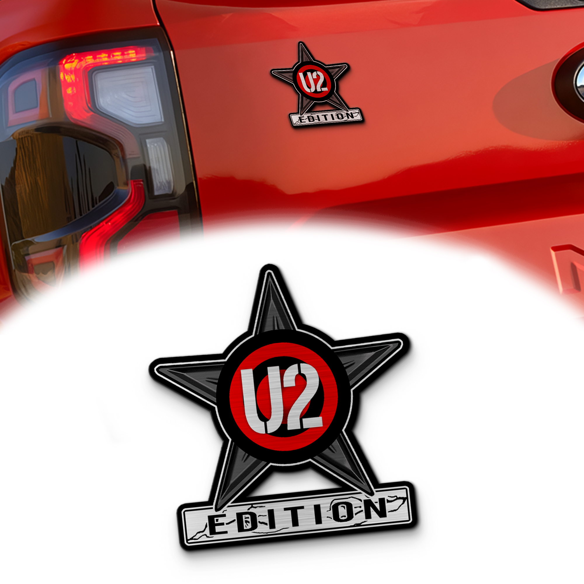U2 Edition Laser Engraved Car Emblem Version 2 1 U2 Edition Laser Engraved Car Emblem Version 2