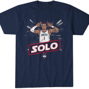 UConn Basketball Solo Ball Name Pose T-Shirt