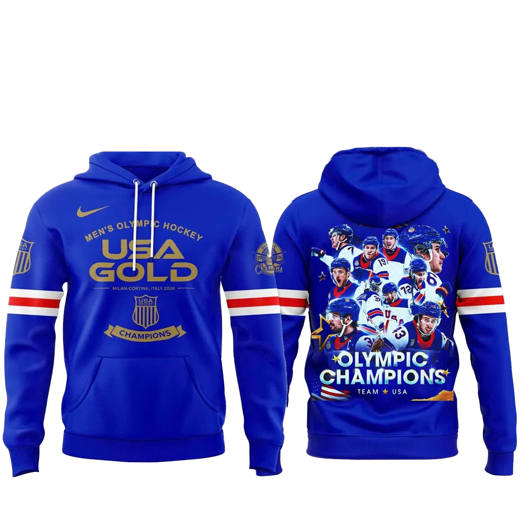 USA 2026 Olympic Golden Men Team Champions Hockey Hoodie 1 USA 2026 Olympic Golden Men Team Champions Hockey Hoodie