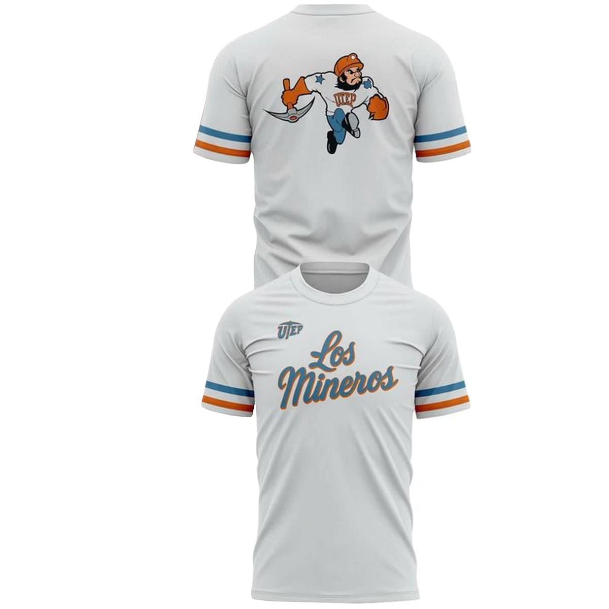 UTEP Miners Basketball Los Mineros Uniform Shirt 1 UTEP Miners Basketball Los Mineros Uniform Shirt