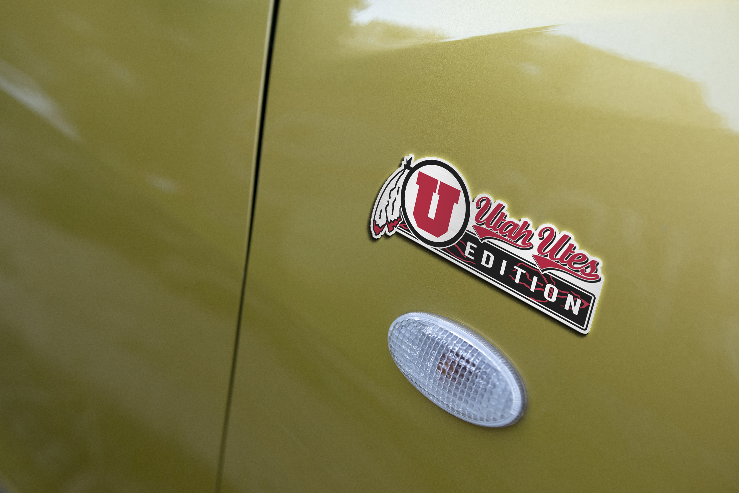 Utah Utes Edition Acrylic Car Name Emblem 5 Utah Utes Edition Acrylic Car Name Emblem - Image 5