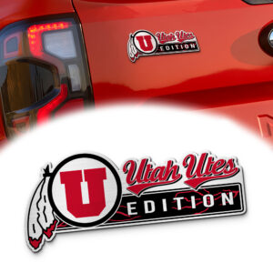 Utah Utes Edition Acrylic Car Name Emblem