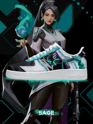 Valorant Sage Air Force 1 Shoes Sneakers