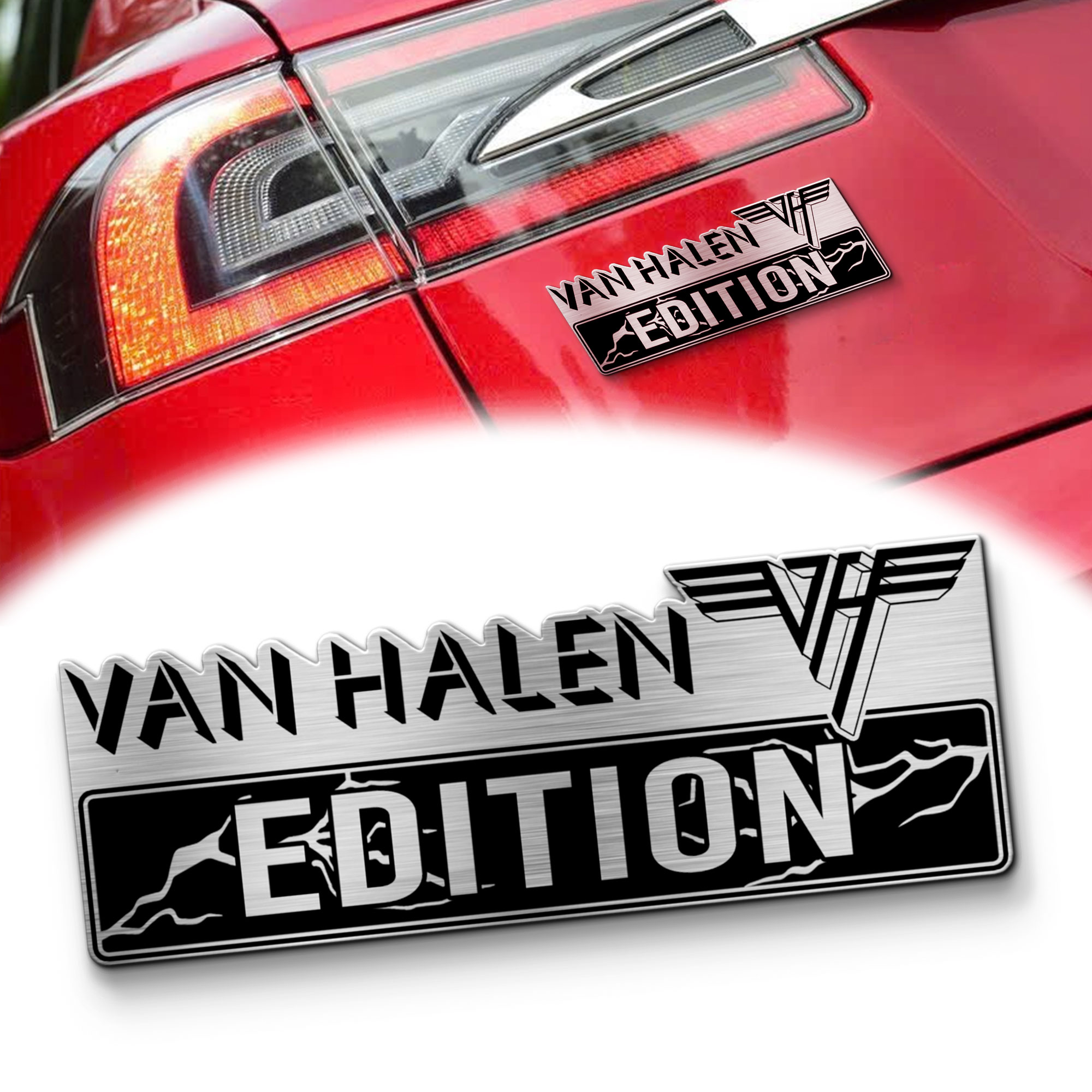Van Halen Edition Laser Engraved Car Name Emblem 1 Van Halen Edition Laser Engraved Car Name Emblem