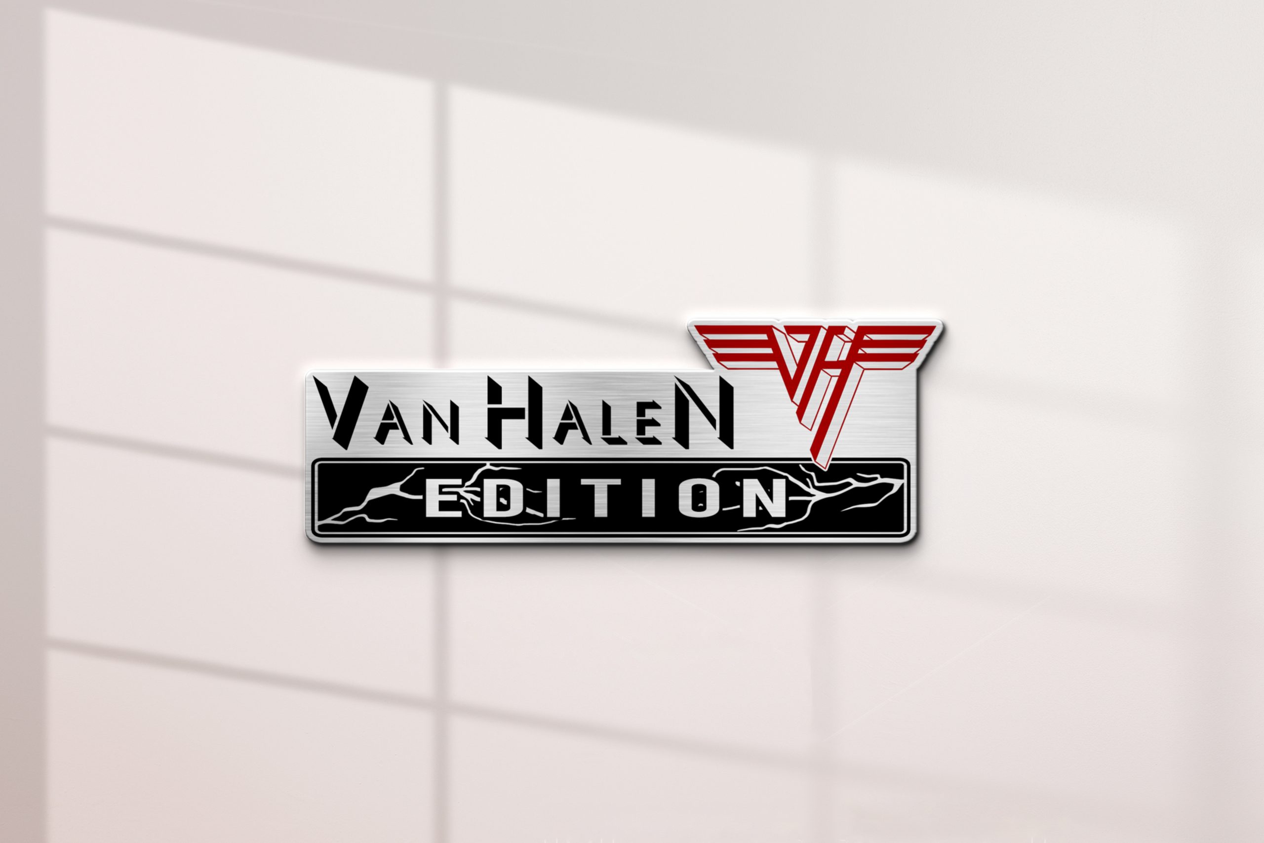Van Halen Edition Laser Engraved Car Name Emblem Version 4 2 Van Halen Edition Laser Engraved Car Name Emblem Version 4 - Image 2