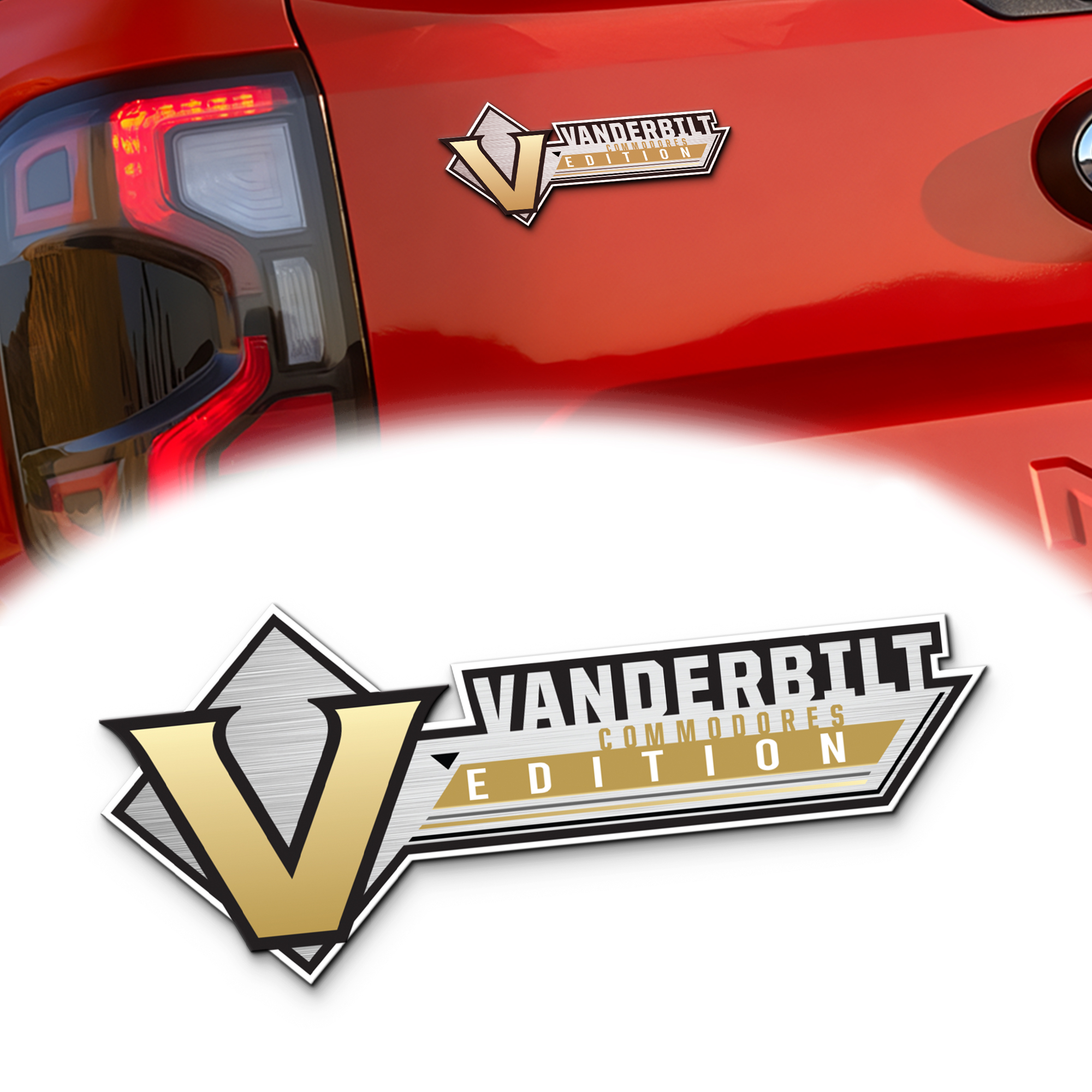 Vanderbilt Commodores Edition Acrylic Car Emblem 1 Vanderbilt Commodores Edition Acrylic Car Emblem