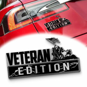 Veteran Edition Laser Engraved Car Badge