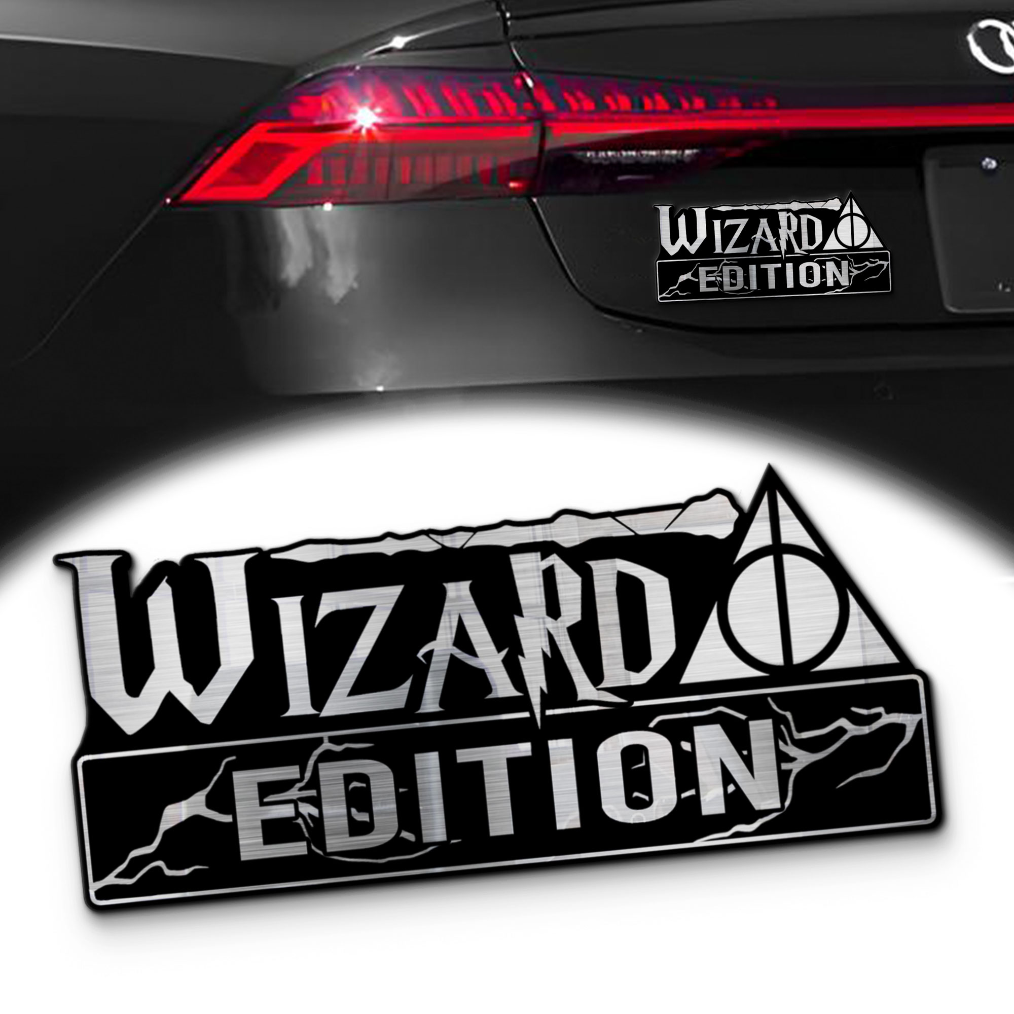 Wizard Powered Car Badge 1 Wizard Powered Car Badge