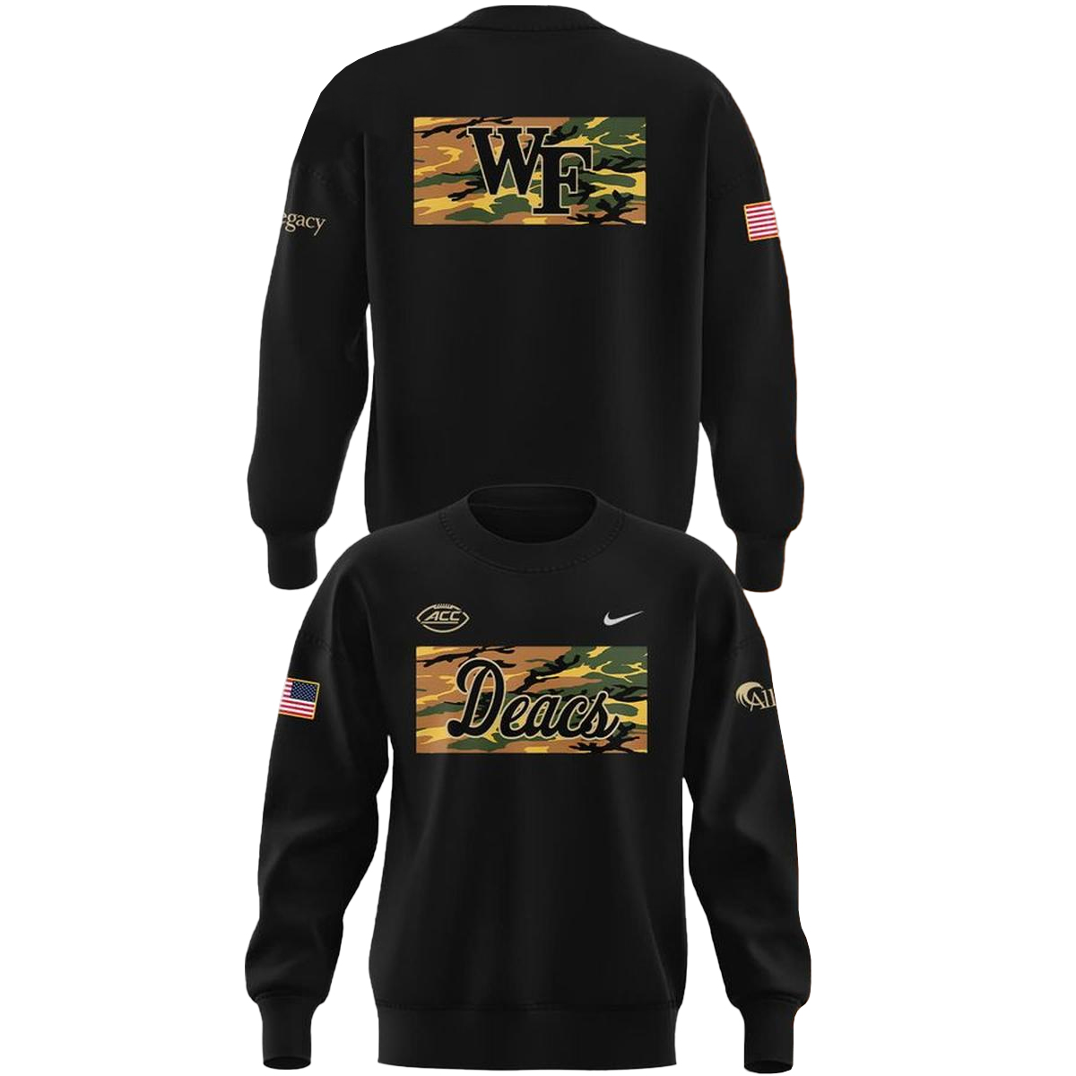 Wake Forest Demon Deacons Military Appreciation Hoodie 2 Wake Forest Demon Deacons Military Appreciation Hoodie - Image 2