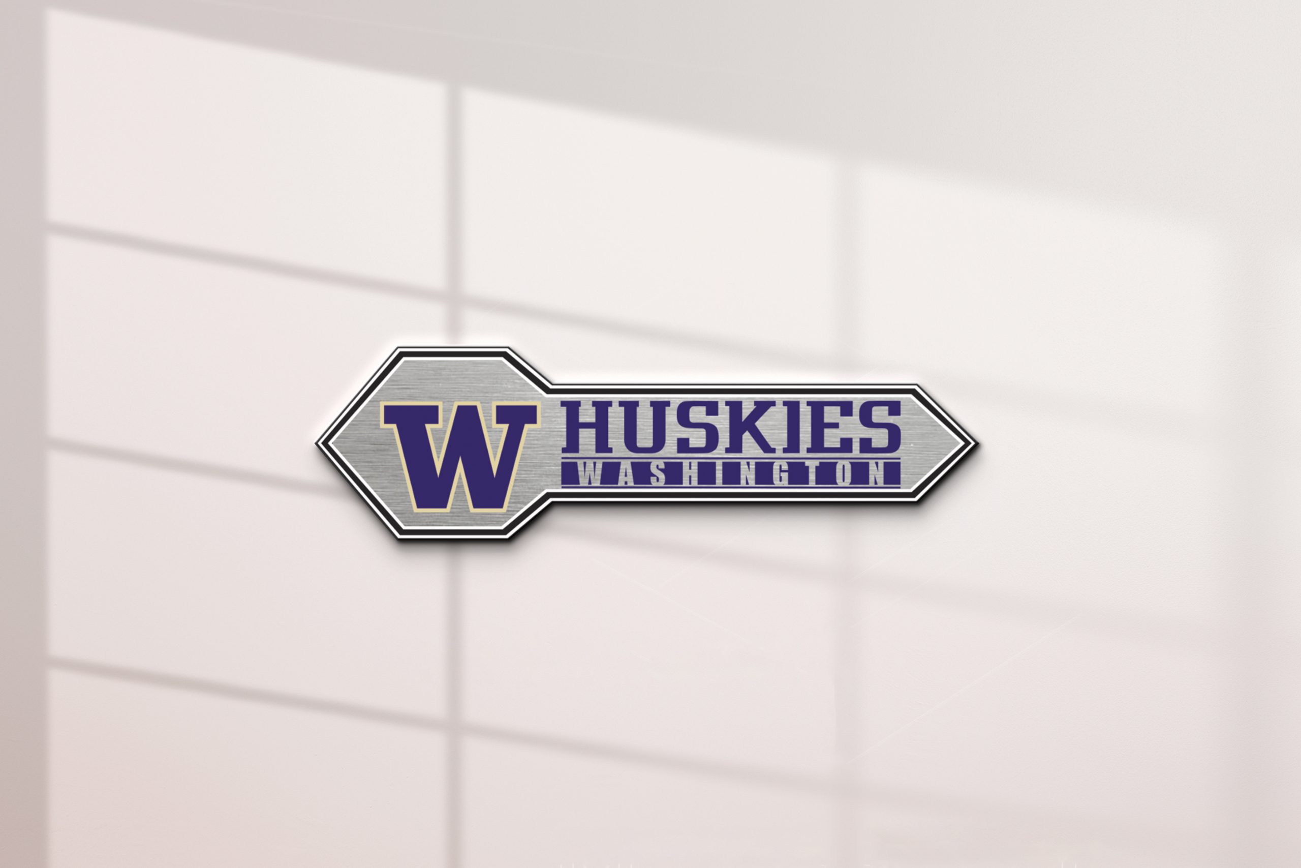 Washington Huskies Edition Acrylic Car Name Emblem 2 Washington Huskies Edition Acrylic Car Name Emblem - Image 2