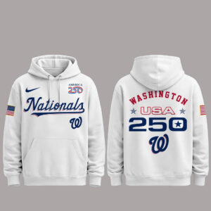 Washington Nationals 250 USA 2026 Celebration America 250 x Major League Baseball Hoodie
