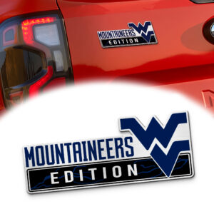 West Virginia Mountaineers Edition Acrylic Car Name Emblem