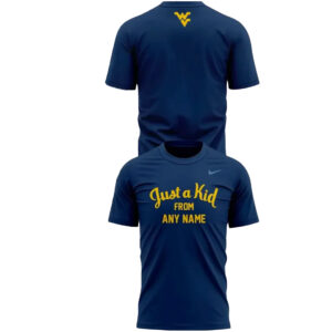 West Virginia Mountaineers Just a Kid Form Custom Your Name T-Shirt