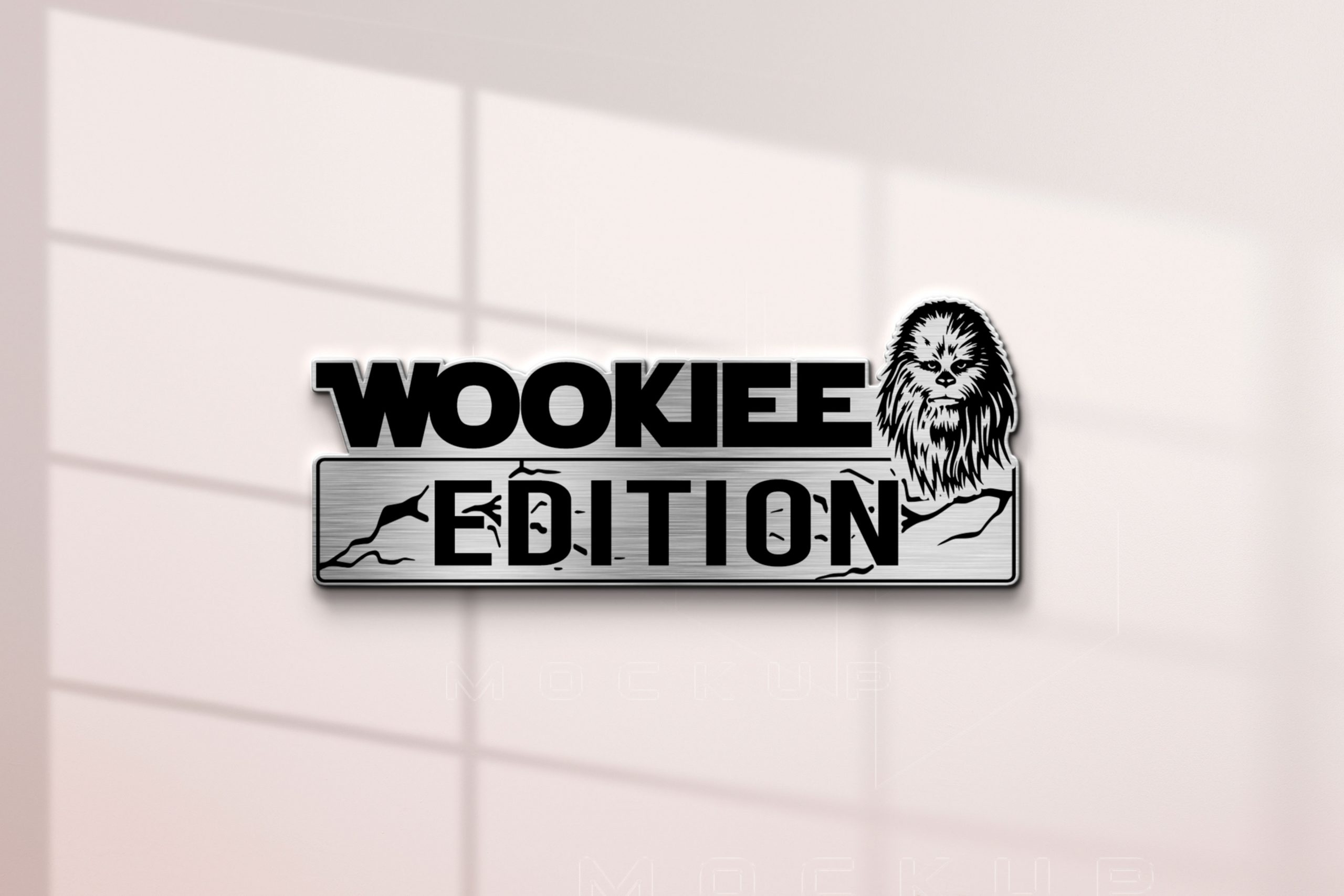 Wookiee Edition Laser-Engraved Car Badge 3 Wookiee Edition Laser-Engraved Car Badge - Image 3