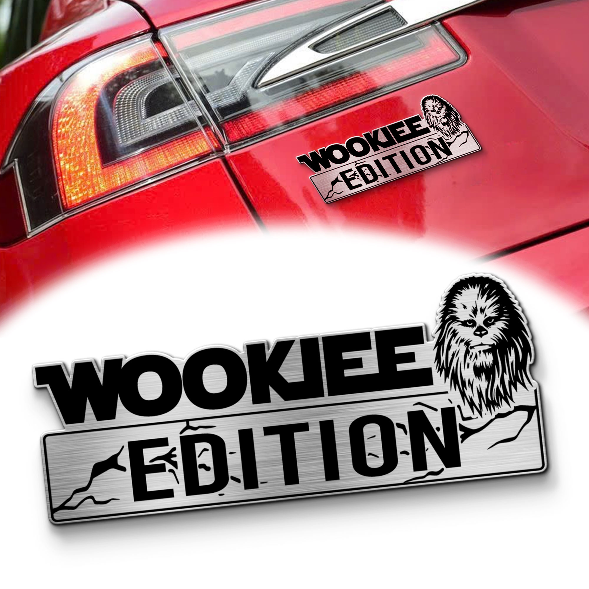 Wookiee Edition Laser-Engraved Car Badge 1 Wookiee Edition Laser-Engraved Car Badge