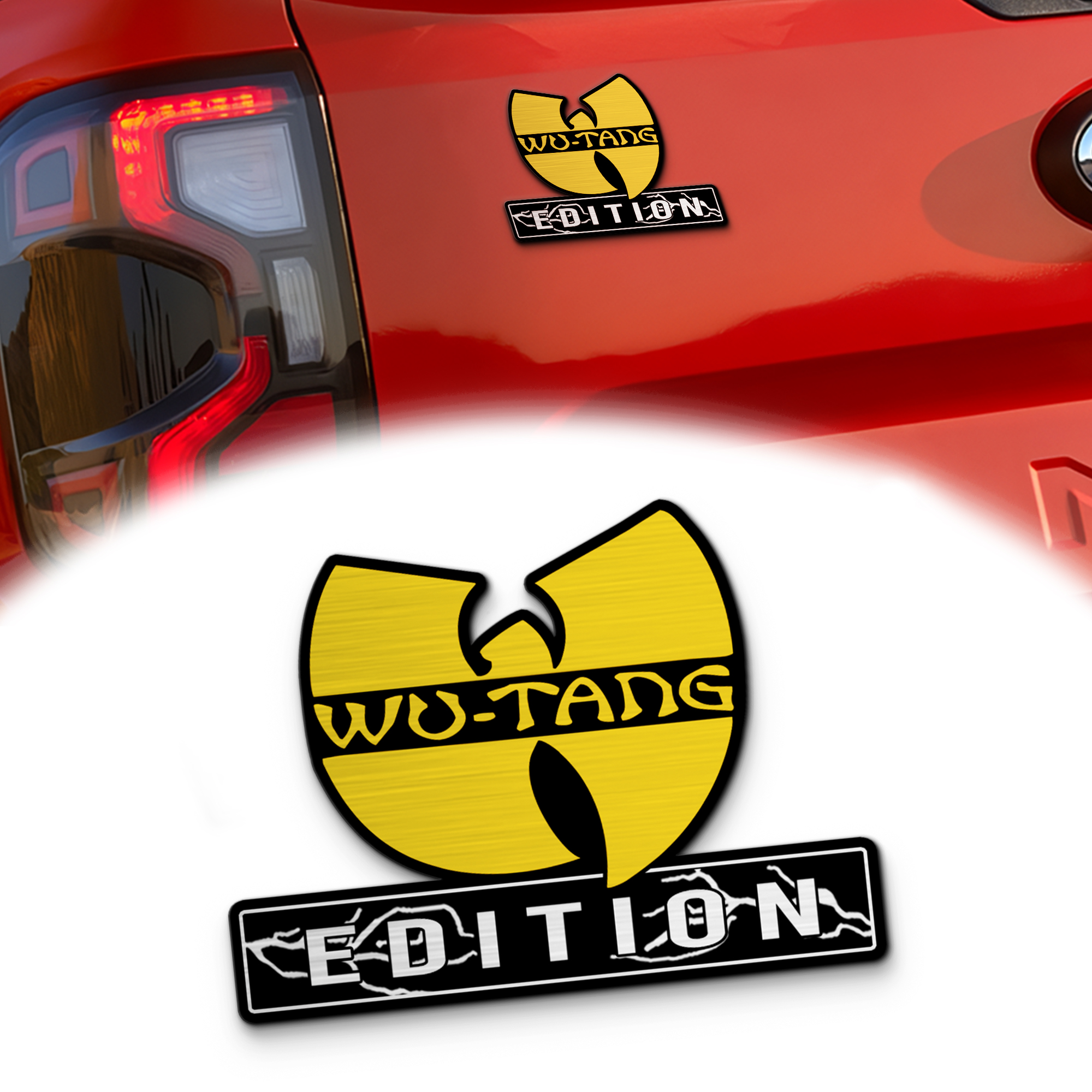 Wutang Clan Edition Laser Engraved Car Emblem 1 Wutang Clan Edition Laser Engraved Car Emblem