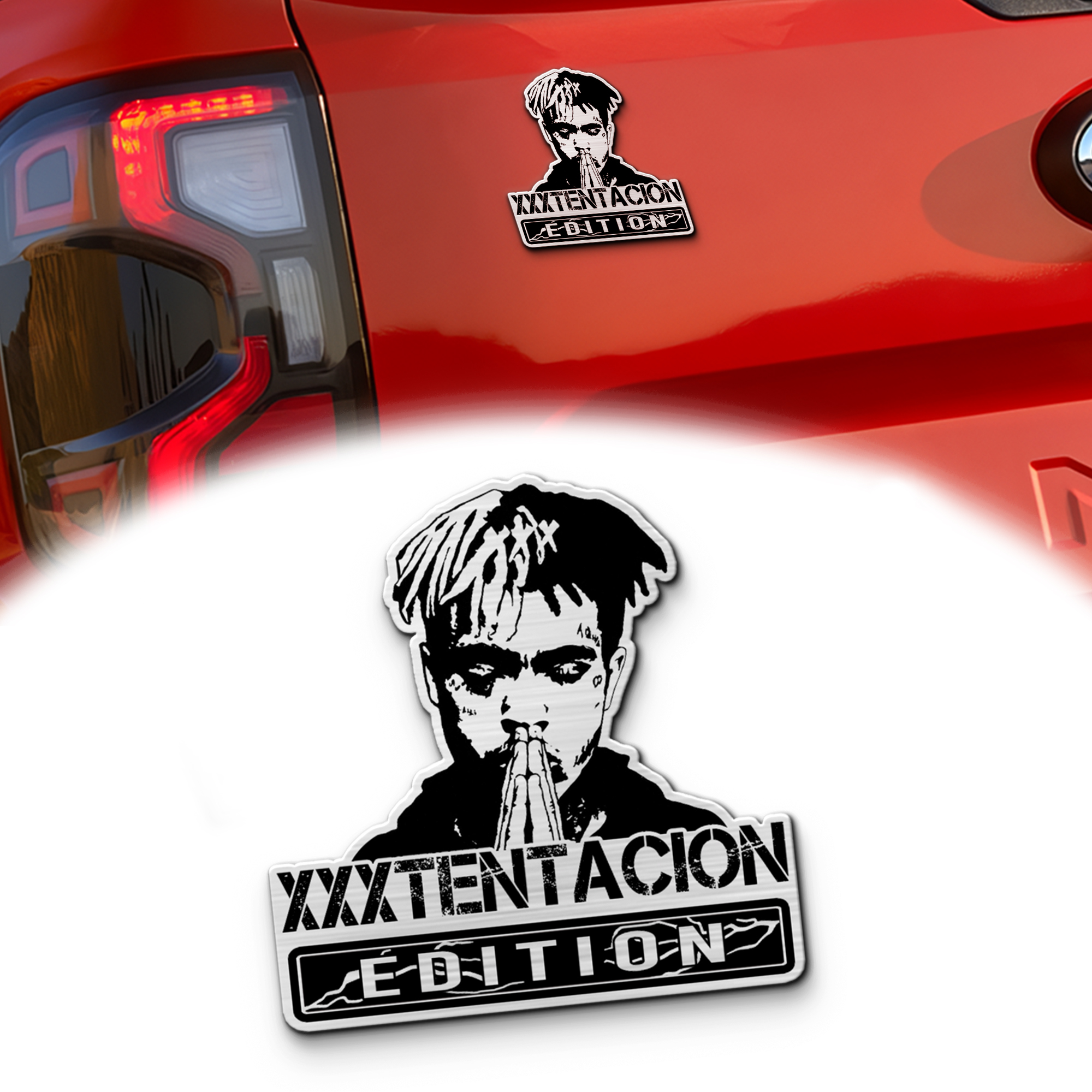 XXXTentacion Edition Laser Engraved Car Emblem 1 XXXTentacion Edition Laser Engraved Car Emblem