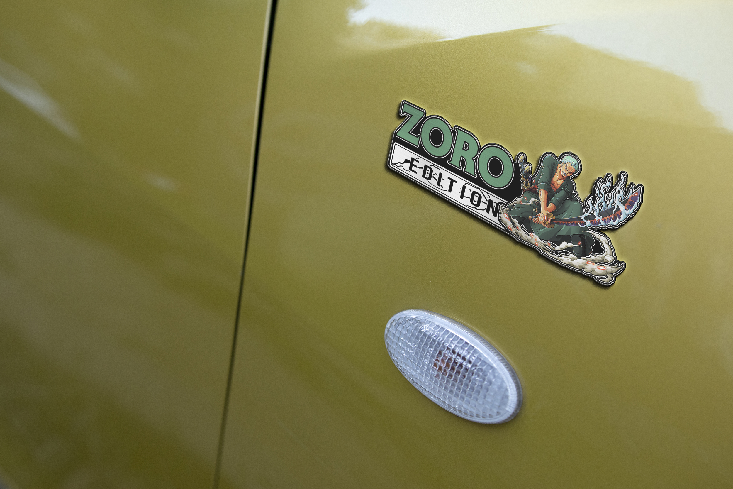 Roronoa Zoro Edition Laser Engraved Car Emblem 6 Roronoa Zoro Edition Laser Engraved Car Emblem - Image 6